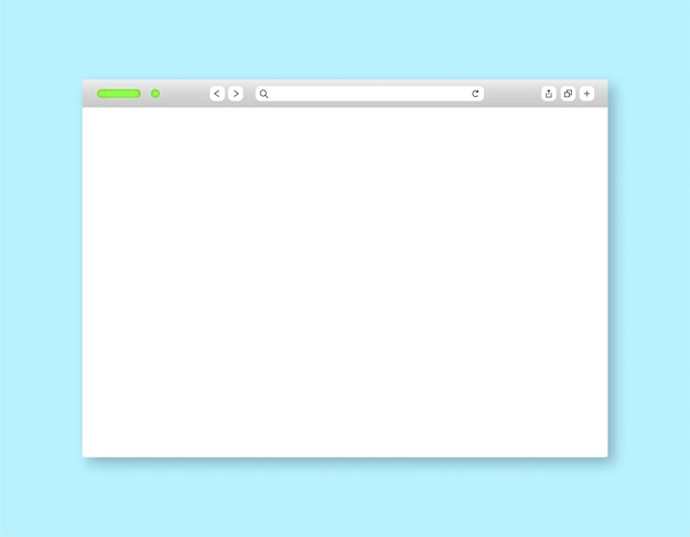 Vector sjabloon van het browservenster