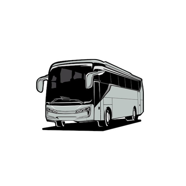 sjabloon van het logo van een bus- en toerbedrijf