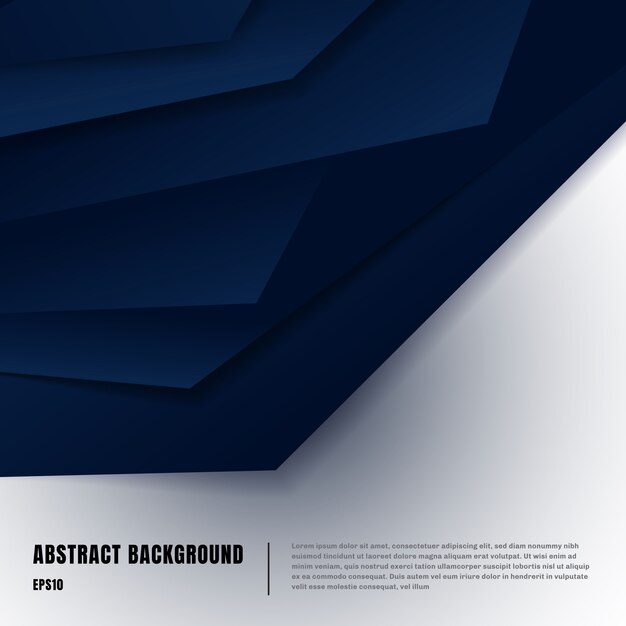 Sjabloon voor abstract blauw papier kunststijl lay-out