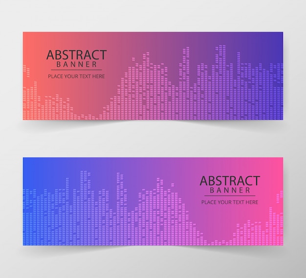 Sjabloon voor abstract geometrische web ontwerp spandoek.