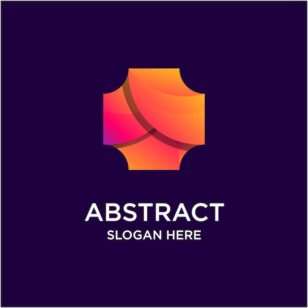 Sjabloon voor abstract kleurrijk logo