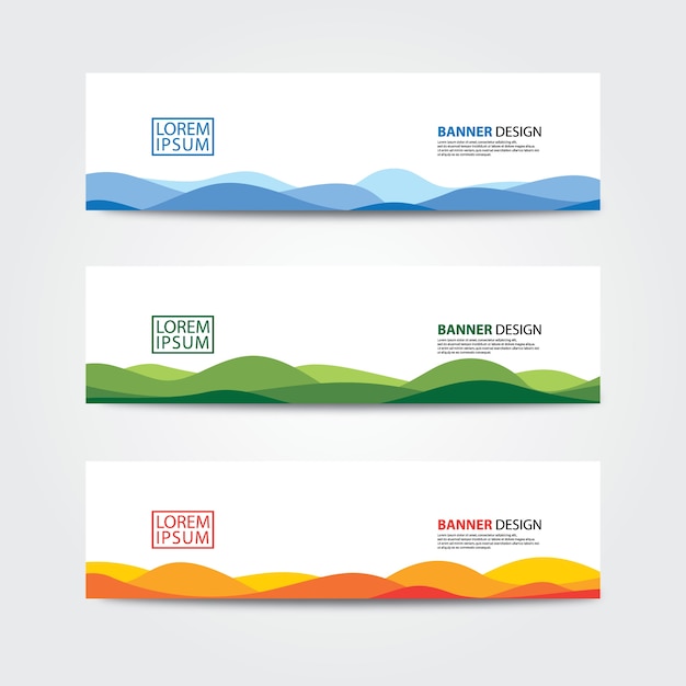 Sjabloon voor abstract spandoekontwerp. webbanner ontwerp vector.