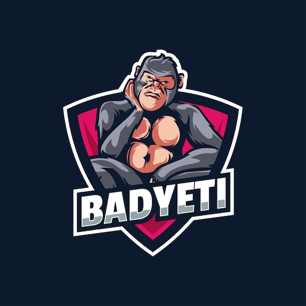 Sjabloon voor Bad Yeti Mascot-logo