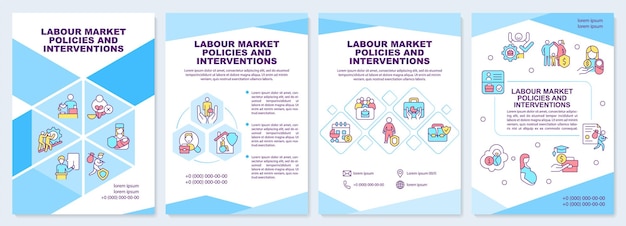 Sjabloon voor brochures over arbeidsmarktbeleid en interventies