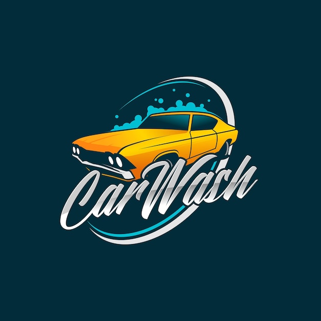 Sjabloon voor carwash-logo