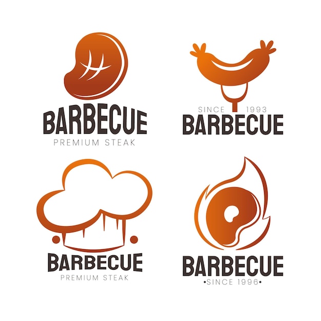 Sjabloon voor creatief barbecue-logo