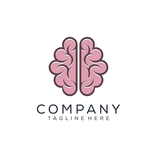Sjabloon voor creatief brein-logo
