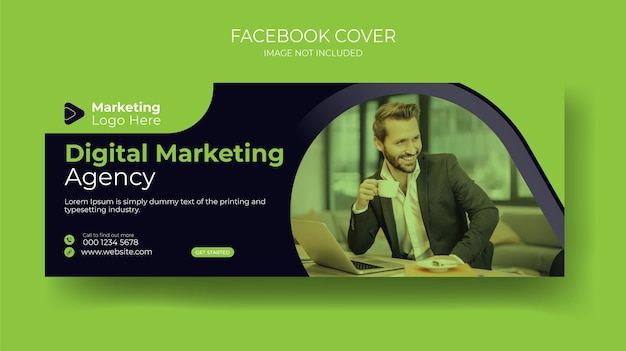 Sjabloon voor digitale marketing facebook-banner