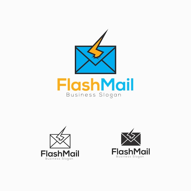 Sjabloon voor flash mail-logo