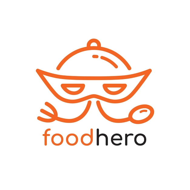 Sjabloon voor food hero-logo