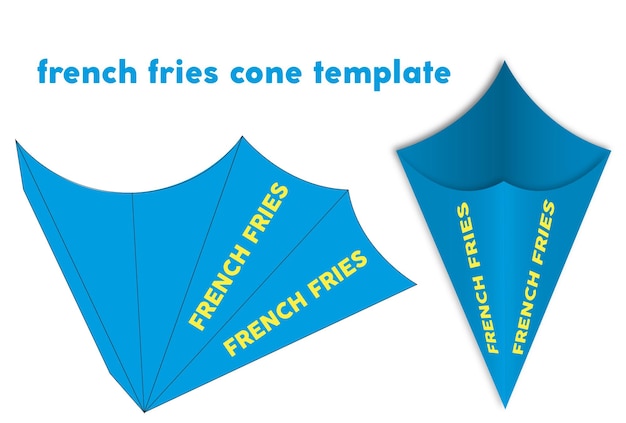 Vector sjabloon voor frietjes