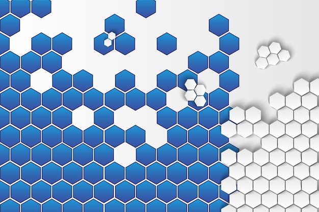 Sjabloon voor geometrische zeshoek abstracte achtergrond