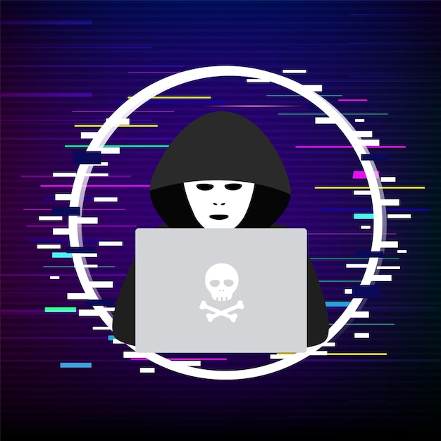 Sjabloon voor hacker-logo
