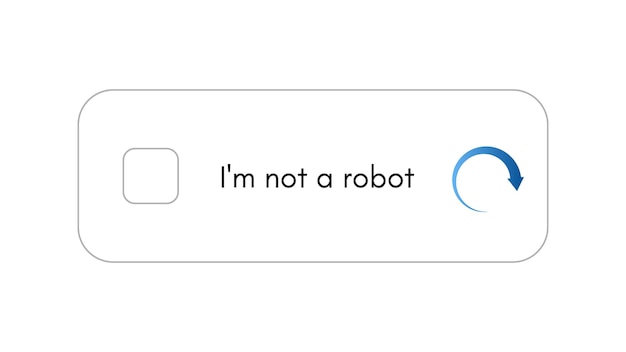 Sjabloon voor het invoeren van captcha ik ben geen robot