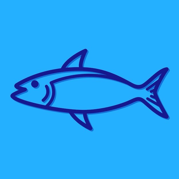 sjabloon voor het logo van de vrije vectorvis