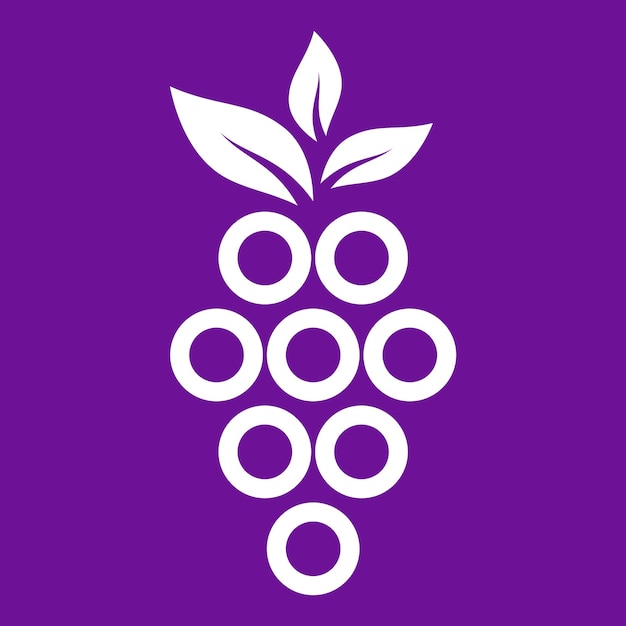 sjabloon voor het logo van free vector grapes