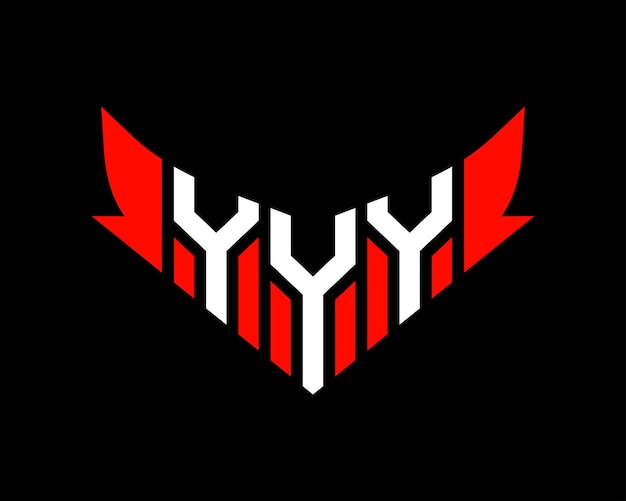 Vector sjabloon voor het ontwerp van het logo van de letter yyy