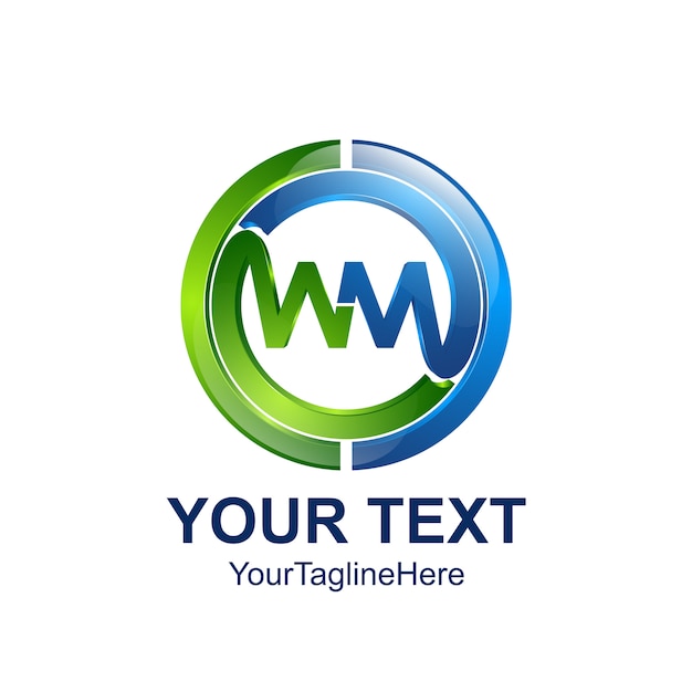Sjabloon voor initial letter WM-logo