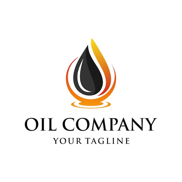 Sjabloon voor logo voor olie-gasindustrie