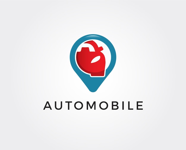 Vector sjabloon voor minimaal autolocatie-logo