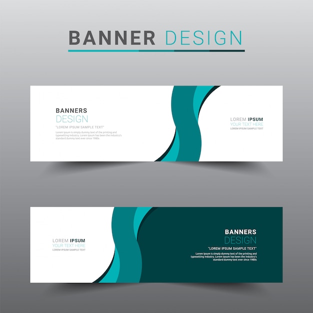 Sjabloon voor modern abstract spandoek.