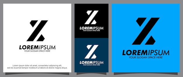 Sjabloon voor modern letter X-logo