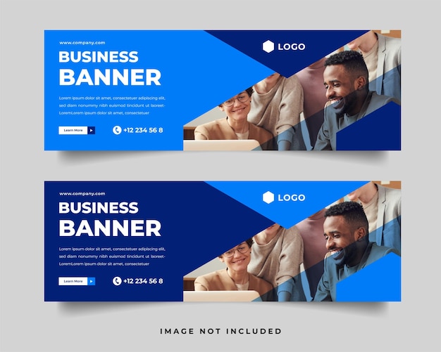 Vector sjabloon voor modern zakelijk vectorbanner