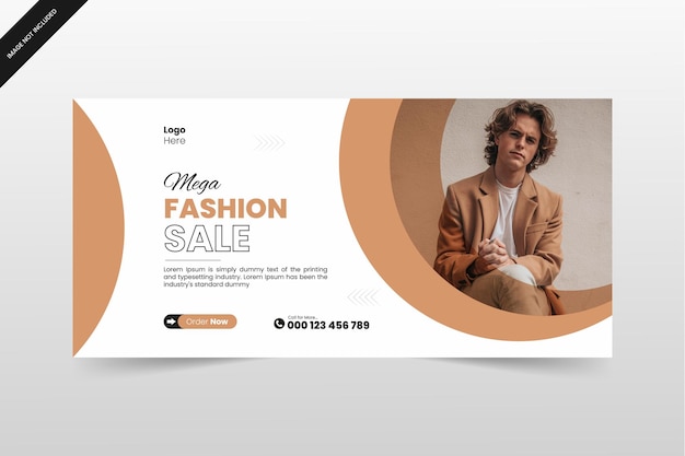 Vector sjabloon voor moderne mode-verkoopbanners voor web en sociale media