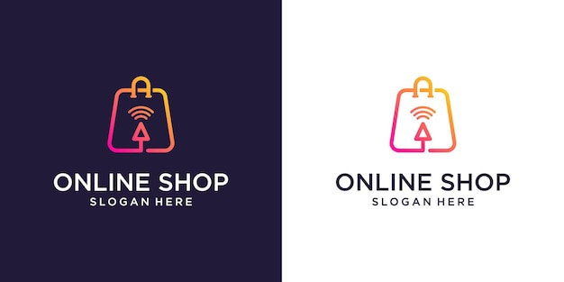 Sjabloon voor online winkellogo-ontwerpen