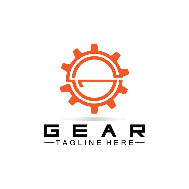 Sjabloon voor ontwerp van Letter G Gear Engineer-logo