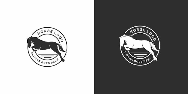 Vector sjabloon voor paardenlogo