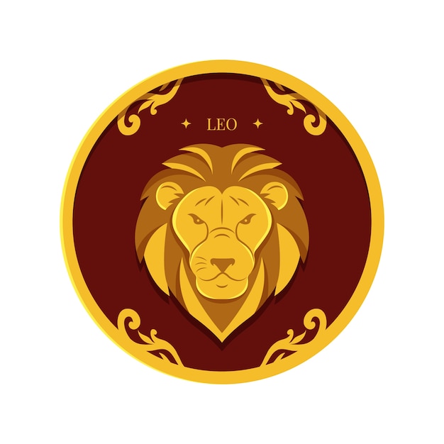 Sjabloon voor plat leo-logo