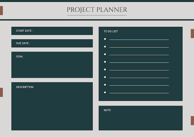 Sjabloon voor projectplanner