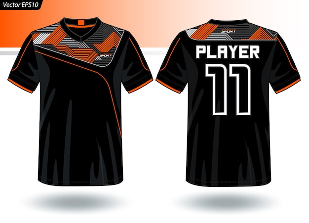 Sjabloon voor sport-jersey voor teamuniformen