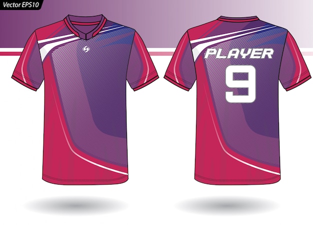 Sjabloon voor sport-jersey voor teamuniformen