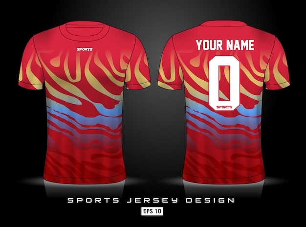 Sjabloon voor sport-jersey