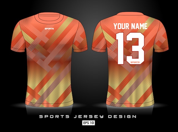 Vector sjabloon voor sport-jersey