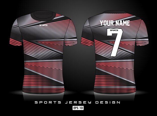 Vector sjabloon voor sport-jersey