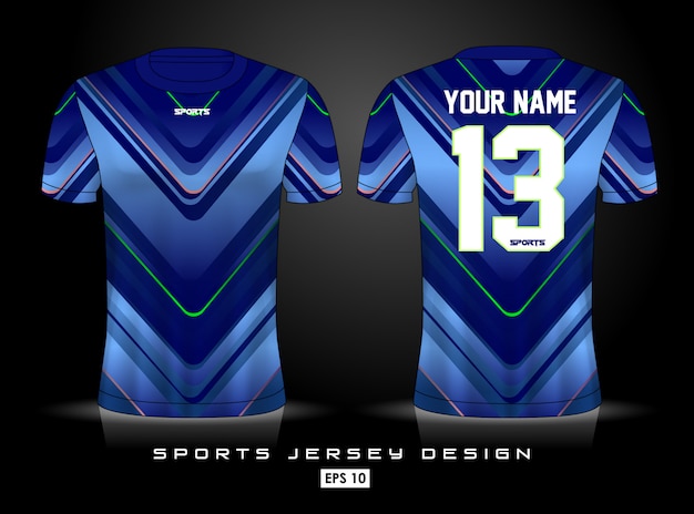 Vector sjabloon voor sport-jersey