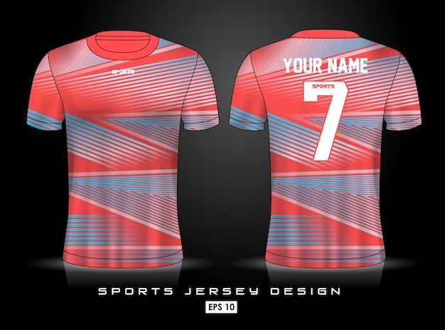 Vector sjabloon voor sport-jersey