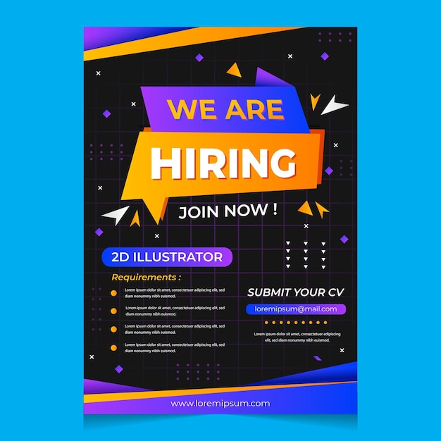 sjabloon voor vacatureposter