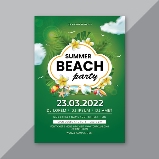 Sjabloon Zomerfeest Flyer