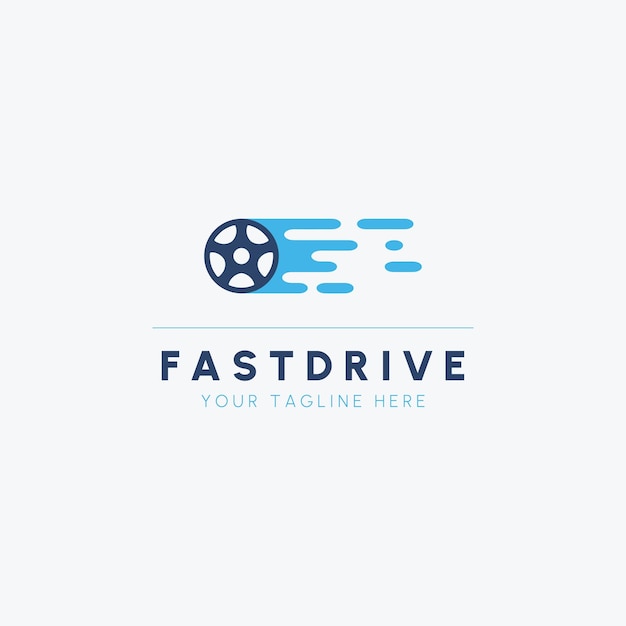 Sjabloonontwerp voor fast drive-logo