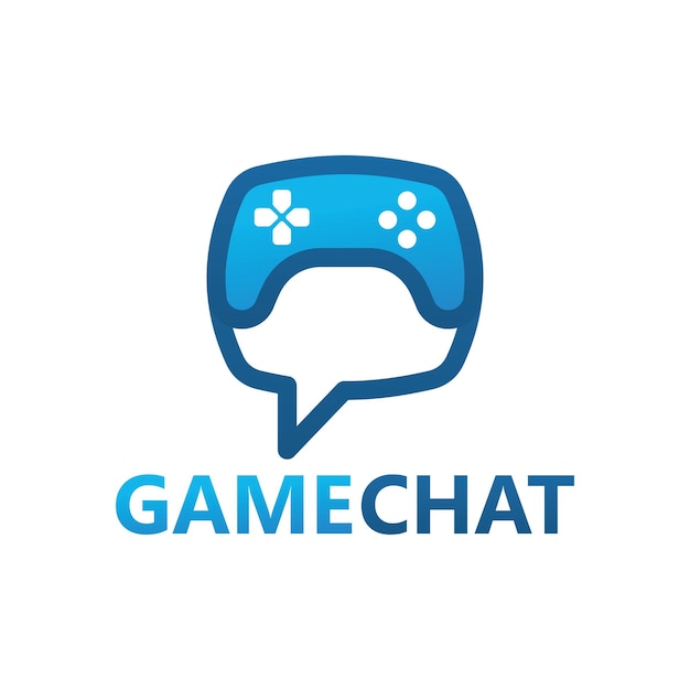 Sjabloonontwerp voor gamechat-logo