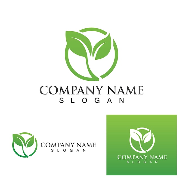 Sjabloonontwerp voor groene klaverblad-logo