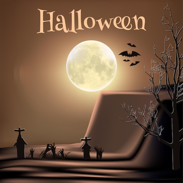 Sjabloonontwerp voor halloween-feestposter