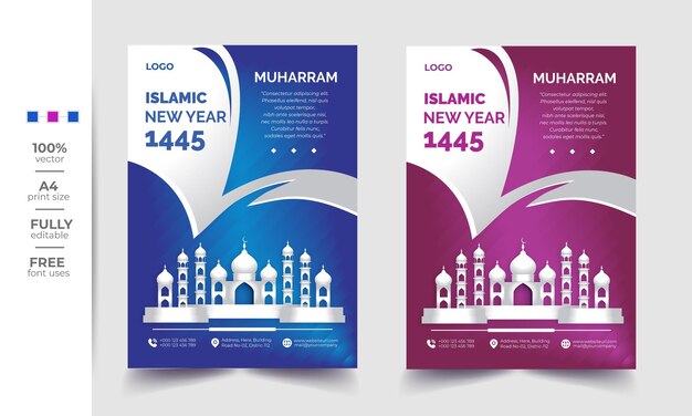 Sjabloonontwerp voor islamitisch nieuwjaar