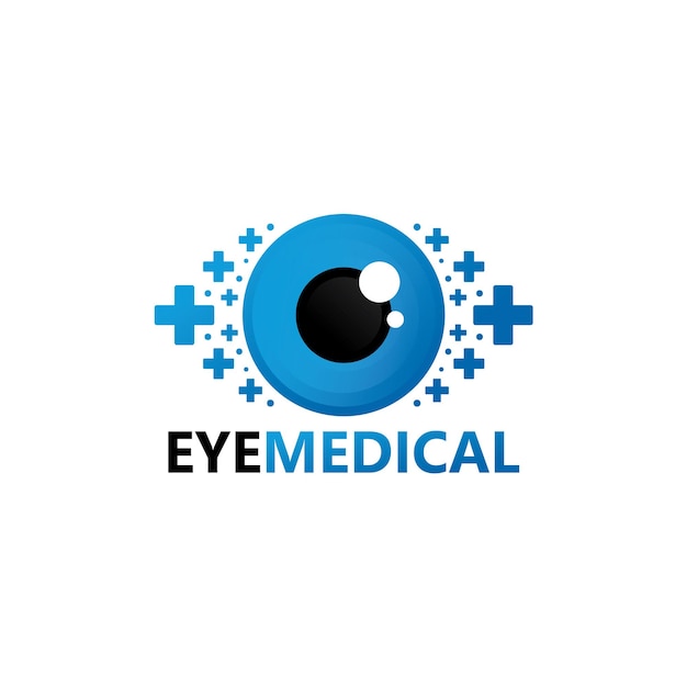 Sjabloonontwerp voor oog medisch logo