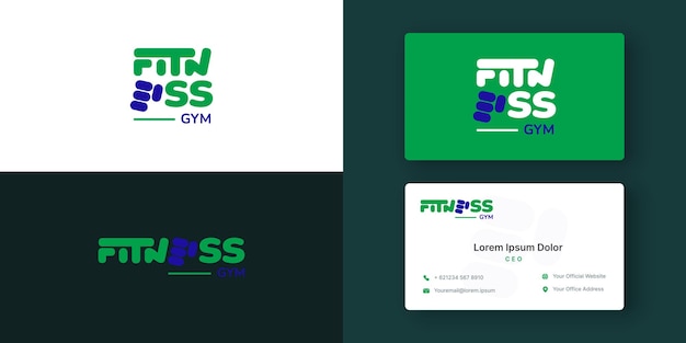 Sjabloonontwerp voor sportschool logo