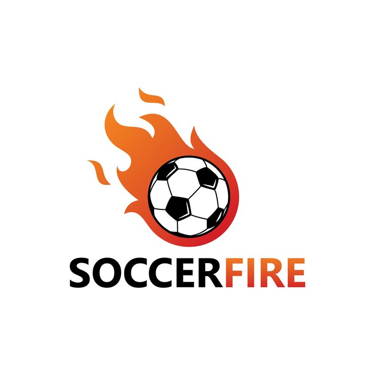 Sjabloonontwerp voor voetbalbrandlogo